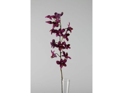 24683-09 Orchidea vetva tm.ružová 80cm