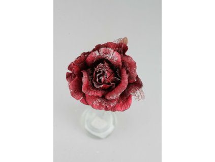 Dekoračný kvet burgundy 19cm