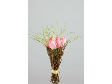 35576-03 Kytica tulipánov ružová 24cm