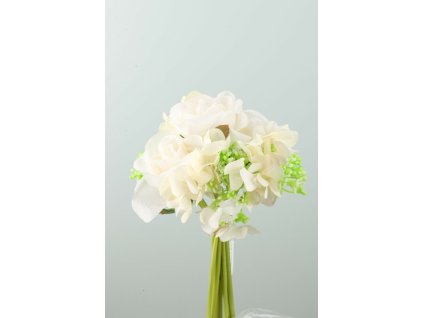 Kytica mix Hydrangea biela 24cm