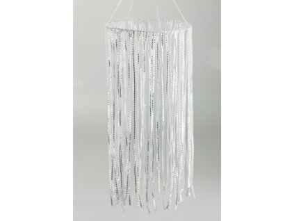 Perlová dekorácia visiaca silver 70cm