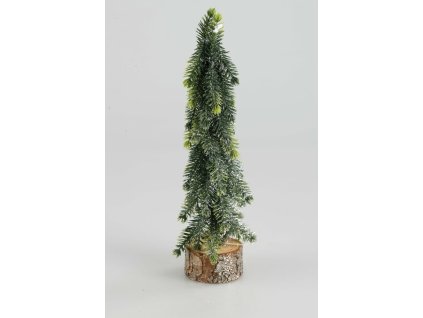 Stromček postriebrený 27cm