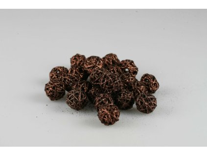 Ratan guľa hnedá 3cm bal/24