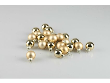 Vianočné gule zlaté 2,5cm S/24