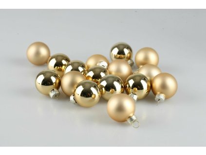Vianočné gule zlaté 3,5cm S/16