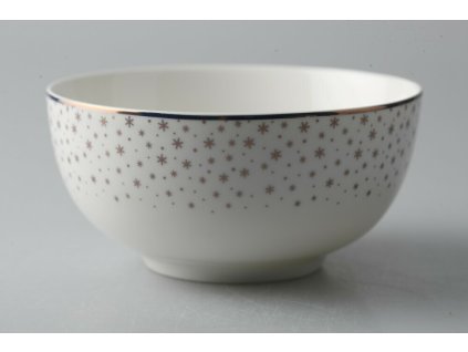 Porcelán.miska Vločka biela pr.14cm v.7cm