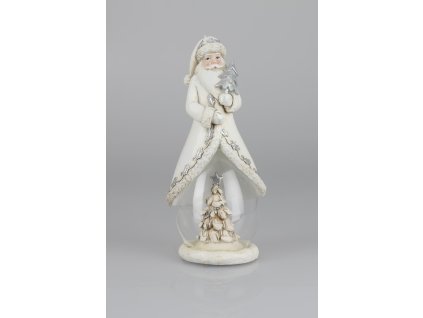 Santa biely so svetlom 26cm