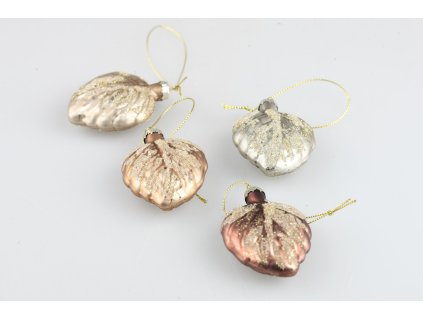 Sklenená ozdoba medená 6cm set/12