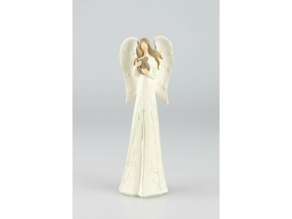 Anjel biely s harfou 25cm