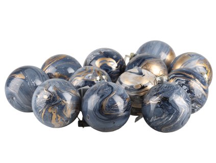 Vianočná gula Marble 8cm