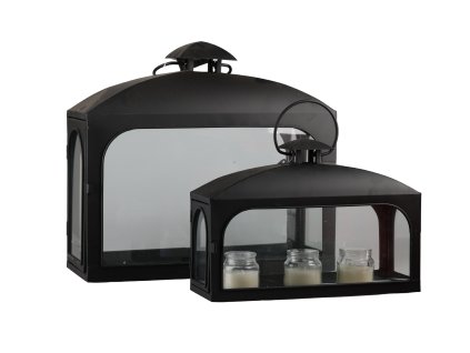Lucerna čierna 42cm set/2