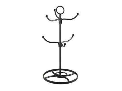 13933 13933 drziak na salky kovovy cierny 34cm