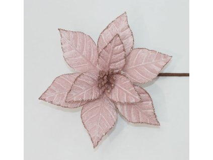 Dekoračný kvet ružový 21cm