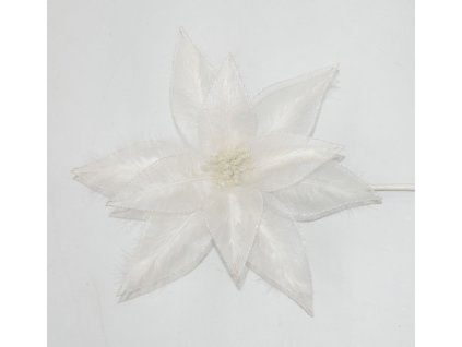 Dekoračný kvet biely 31cm