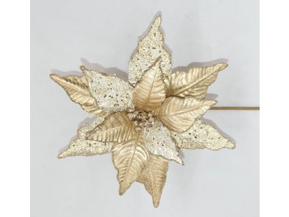 Dekoračný kvet zlatý 29cm