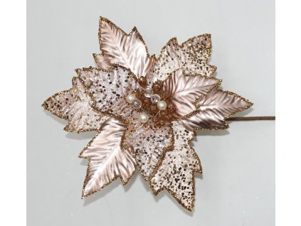 Dekoračný kvet ružový 29cm