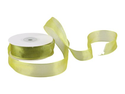 18090 organza stuha zelena 3cmx25m