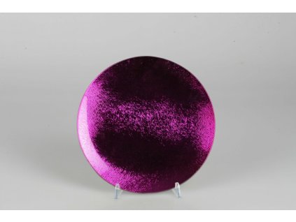 Sklenená podložka fialová pr.20cm