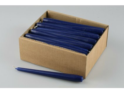 Konická sviečka modrá 24cm