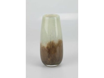 4142-92 Sklenená váza medová pr.8cm v.27cm