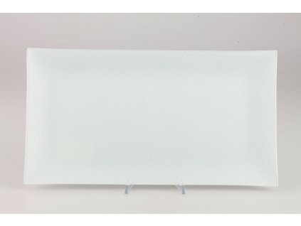 Sklenená podložka biela 22x40cm