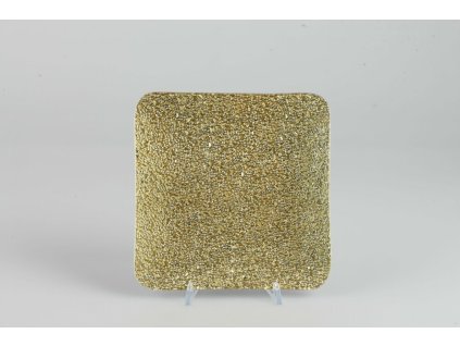 Skl.podložka BL zlatá 15x15cm