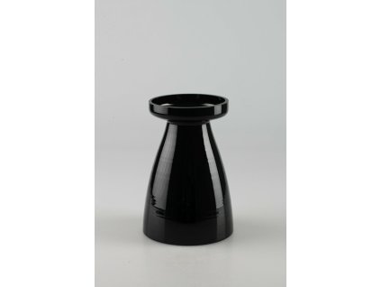 96676 Váza sklenená čierna pr.6cm v.20cm