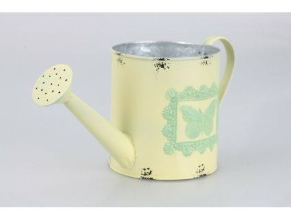 Krhlička plechová žltá pr.13cm v.13cm