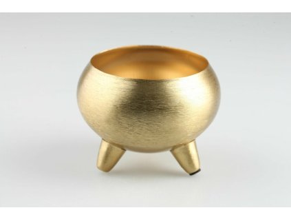 785313 Misa  na nožičkách zlatá p12cm v9cm