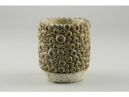 780304 Keramický kvetináč bl.hnedý pr.11cm v.13cm