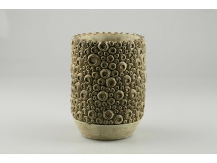 780305 Keramický kvetináč bl.hnedý pr.15cm v.20cm