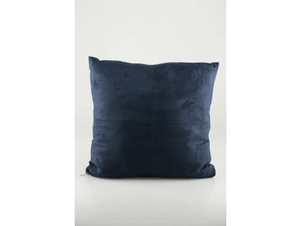 8017-06 Vankúš Alcantara 45x45cm tm.modrý