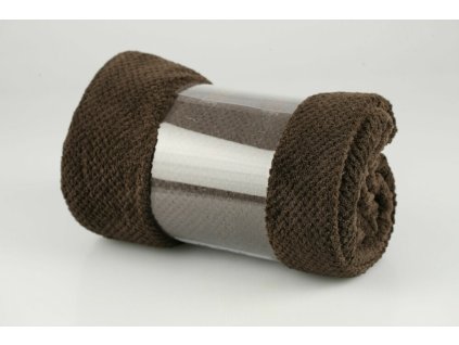 Deka fleece hnedá 140x170cm