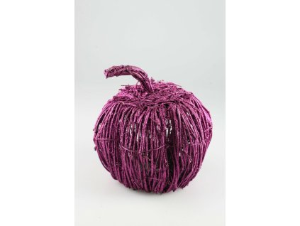 Fialová tekvica so svetielkami 35cm