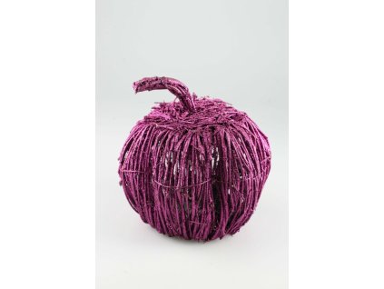 Fialová tekvica so svetielkami 25cm