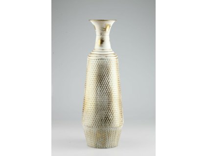 1186-96 Kovová váza zlatá 56x19cm