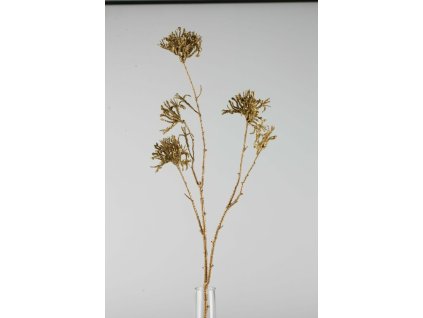 24837-96 Vetvička s kvetmi zlatá 70cm
