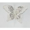 17347 1 17269 dekoracny motyl strieborno biely 23x20cm