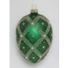 17476 4 17632 1 vianocne vajicko zelene 8x12cm