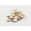 Drevená žaluď 2-7cm bal/18