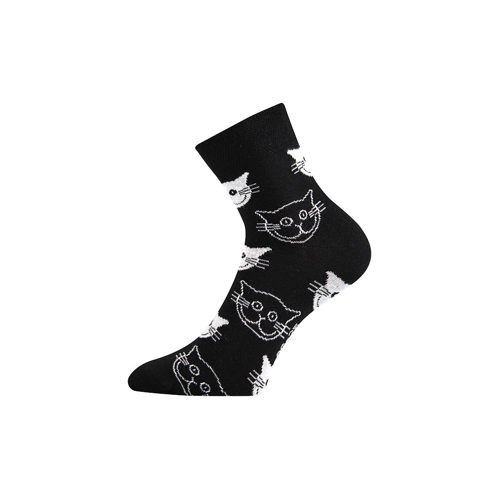 Ponožky Kočky černé1
