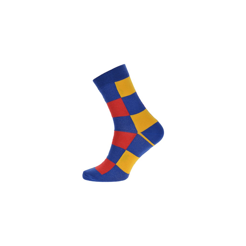 Ponožky Kostky barevné1