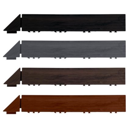 Nájezd s rohem k balkónové dlažbě HESTRA WoodLook