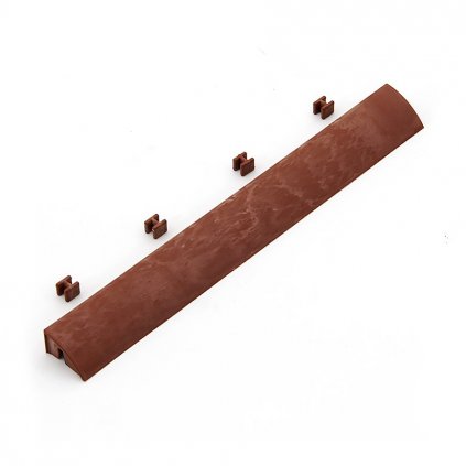 11553 hnedy plastovy najezd pro terasovou dlazbu linea easy 39 x 4 5 x 2 5 cm