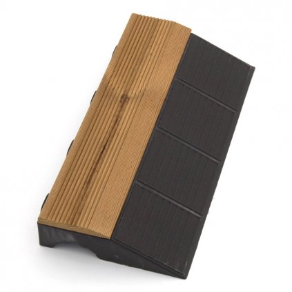11568 dreveny najezd samec pro terasovou dlazbu linea combi wood 40 x 20 5 x 6 5 cm