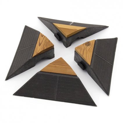 11577 dreveny rohovy najezd pro terasovou dlazbu linea combi wood 6 5 cm 4 ks
