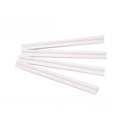 11766 bily plastovy plotovy uchyt delka 19 cm
