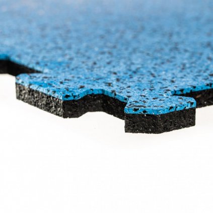 13606 cerno modra gumova modulova puzzle dlazba stred floma sandwich 100 x 100 x 1 cm