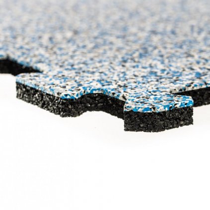 13624 cerno bilo modro seda gumova modulova puzzle dlazba okraj floma sandwich 100 x 100 x 1 cm