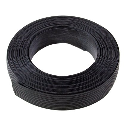 Černá gumová protiskluzová ochranná podložka (pás) pro přepravu zboží FLOMA - 60 m x 10 cm x 3 mm